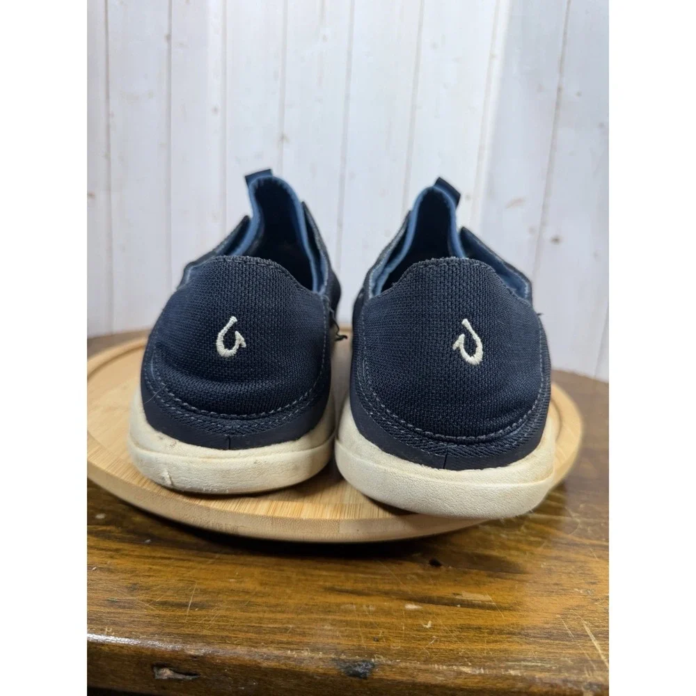 OluKai‎ Sneakers Mens 11.5 Blue Moku Pae Boat Shoes Mesh Breathable Drop-In Heel
